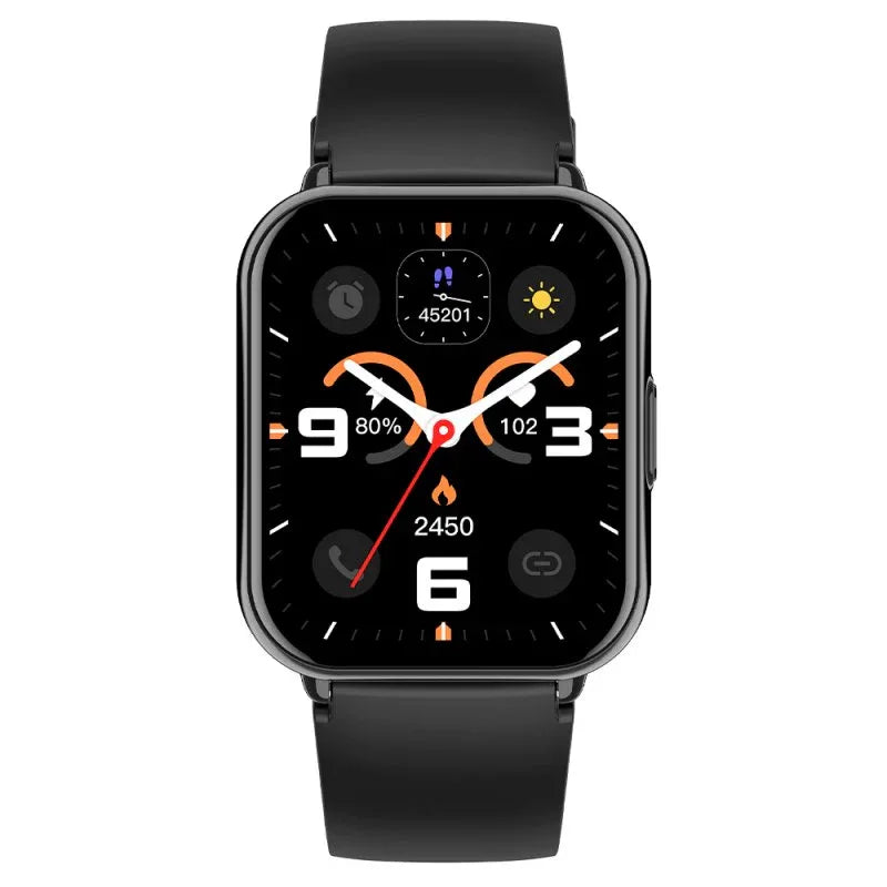 Smartwatch COOL Cascais Silicona Negro (Llamadas, Salud, Deporte) - PixelPlaza