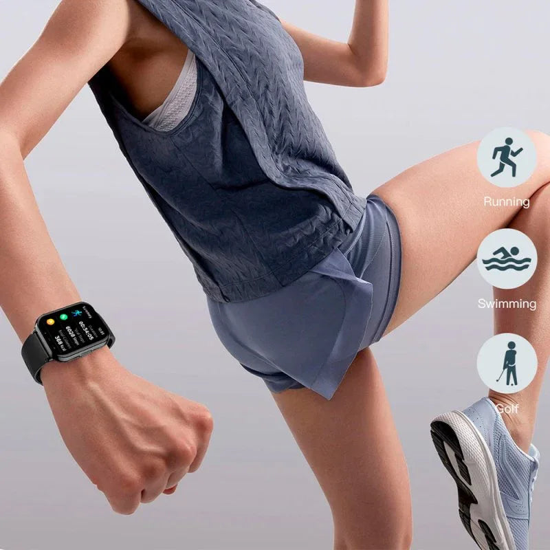 Smartwatch COOL Cascais Silicona Negro (Llamadas, Salud, Deporte) - PixelPlaza