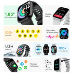 Smartwatch COOL Cascais Silicona Negro (Llamadas, Salud, Deporte) - PixelPlaza