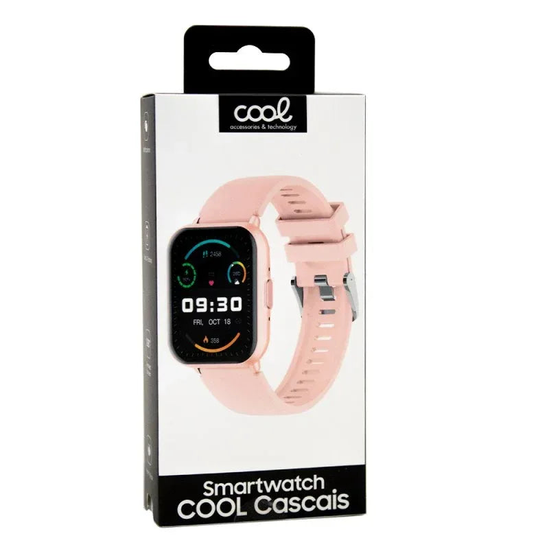 Smartwatch COOL Cascais Silicona Rosa (Llamadas, Salud, Deporte) - PixelPlaza