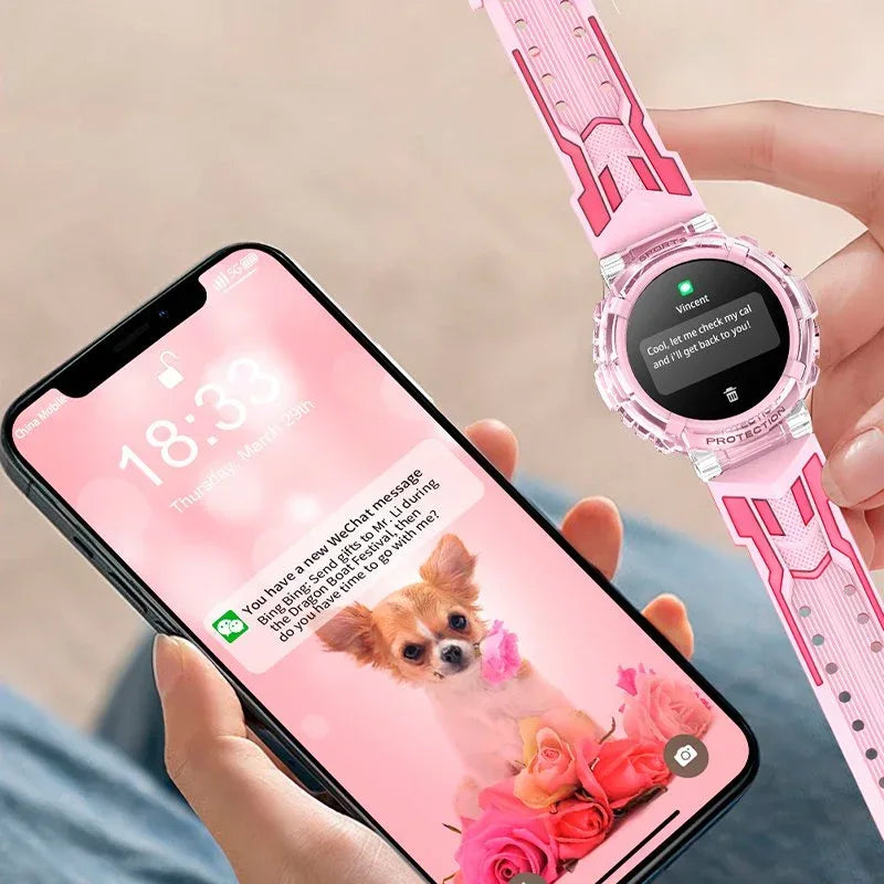 Smartwatch COOL Clever Silicona Rosa (Llamadas, Salud, Deporte) - PixelPlaza