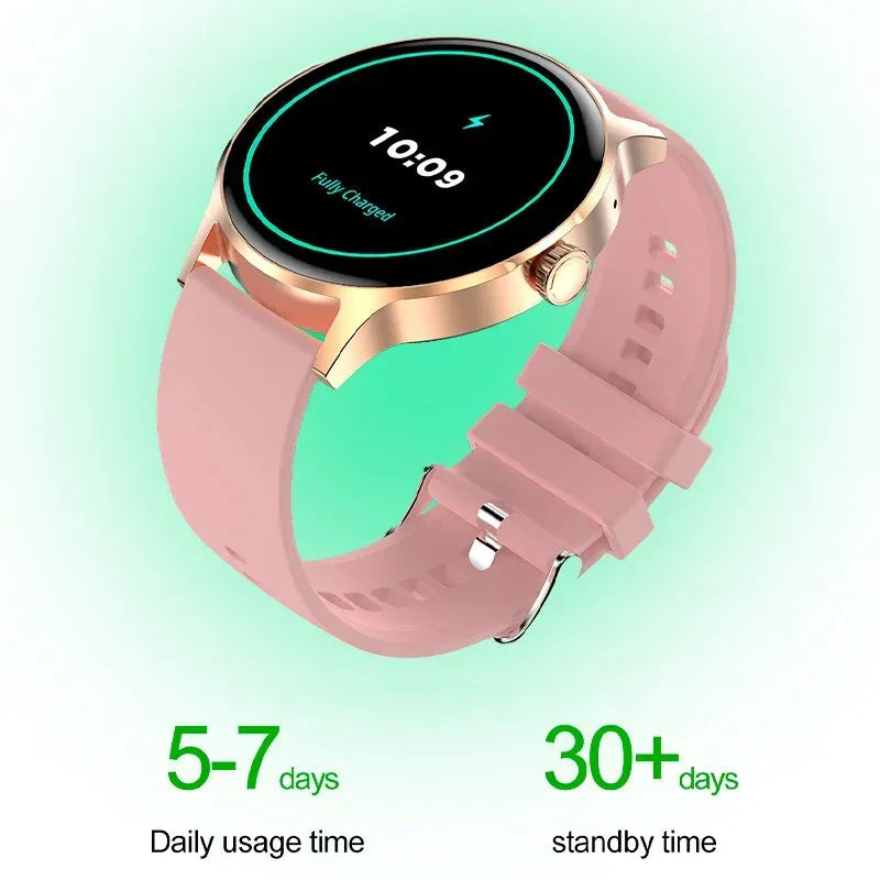 Smartwatch COOL Iris Silicona Rosa (Amoled, Llamadas, Salud, Deporte) - PixelPlaza