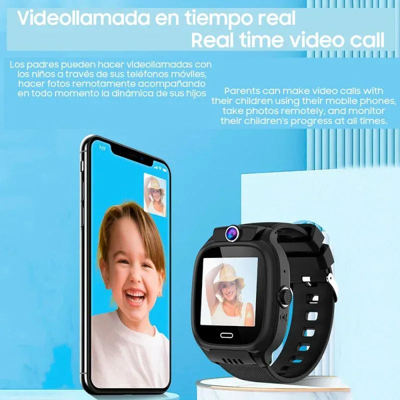 Smartwatch COOL Kids 4G GPS Silicona Azul (Localización, Videollamadas, SIM) - PixelPlaza
