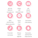 Smartwatch COOL Kids 4G GPS Silicona Negro (Localización, Videollamadas, SIM) - PixelPlaza