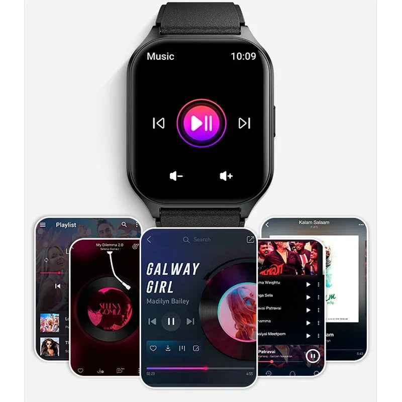 Smartwatch COOL Pantalla Amoled Curved Silicona Gris Oscuro (Llamadas, Salud, Deporte) - PixelPlaza