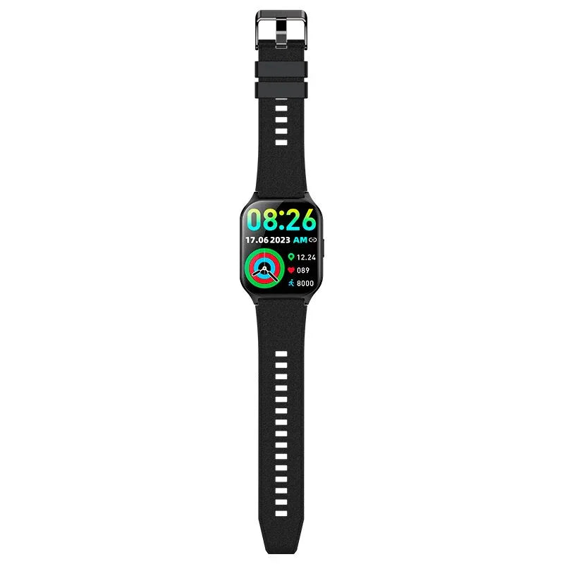 Smartwatch COOL Pantalla Amoled Curved Silicona Negro (Llamadas, Salud, Deporte) - PixelPlaza