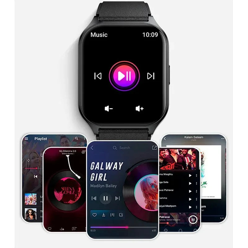 Smartwatch COOL Pantalla Amoled Curved Silicona Negro (Llamadas, Salud, Deporte) - PixelPlaza