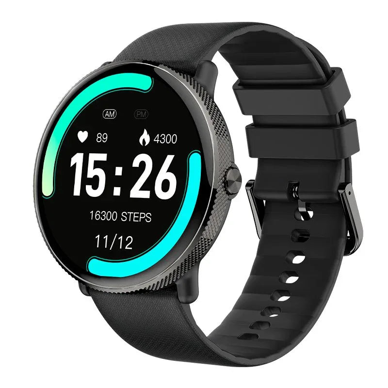 Smartwatch COOL Pantalla AMOLED Forever Silicona Negro (Llamadas, Salud, Deporte) - PixelPlaza