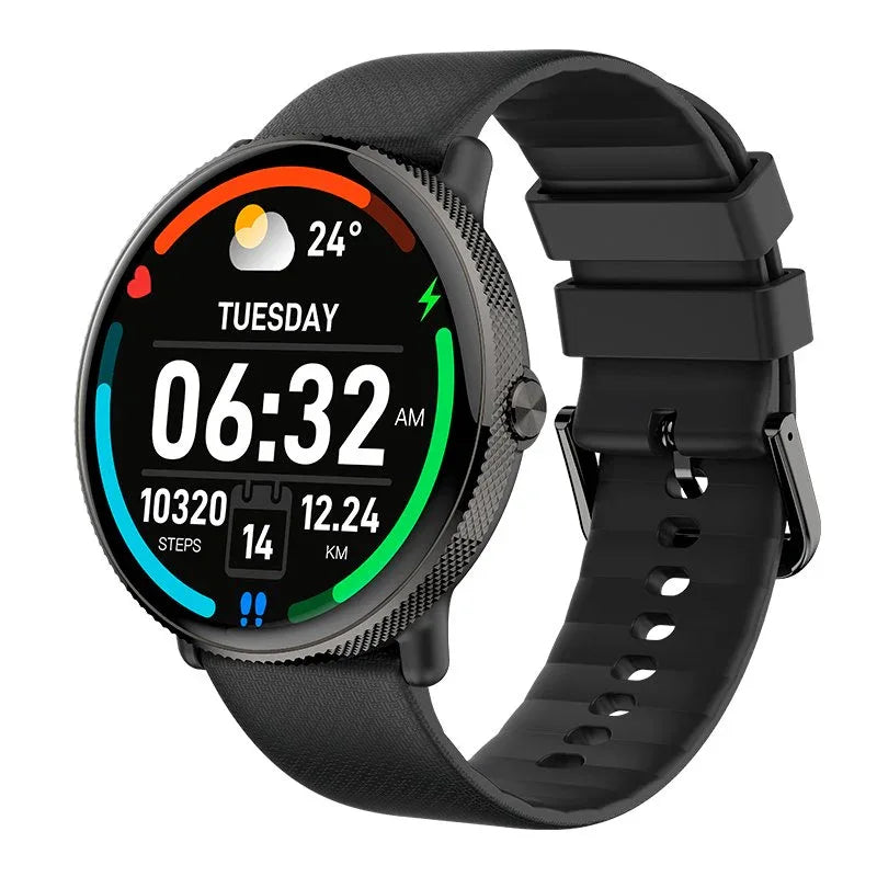 Smartwatch COOL Pantalla AMOLED Forever Silicona Negro (Llamadas, Salud, Deporte) - PixelPlaza