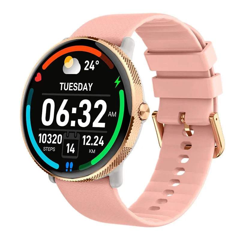 Smartwatch COOL Pantalla AMOLED Forever Silicona Rosa (Llamadas, Salud, Deporte) - PixelPlaza