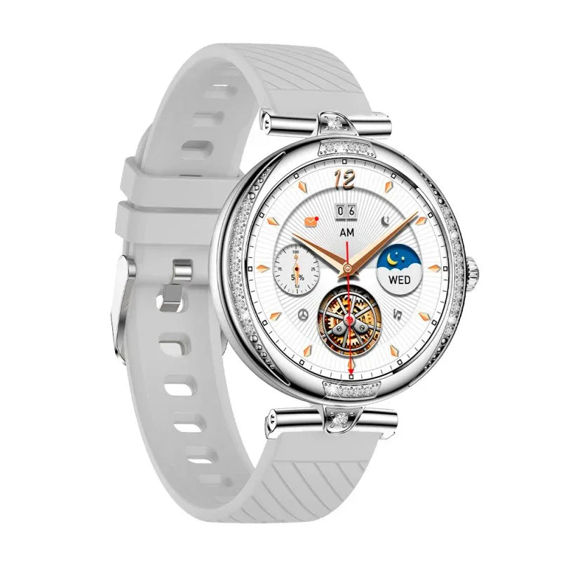 Smartwatch Pantalla Amoled COOL Mónaco + 2 Correas (Llamadas, Salud) Plateado - PixelPlaza