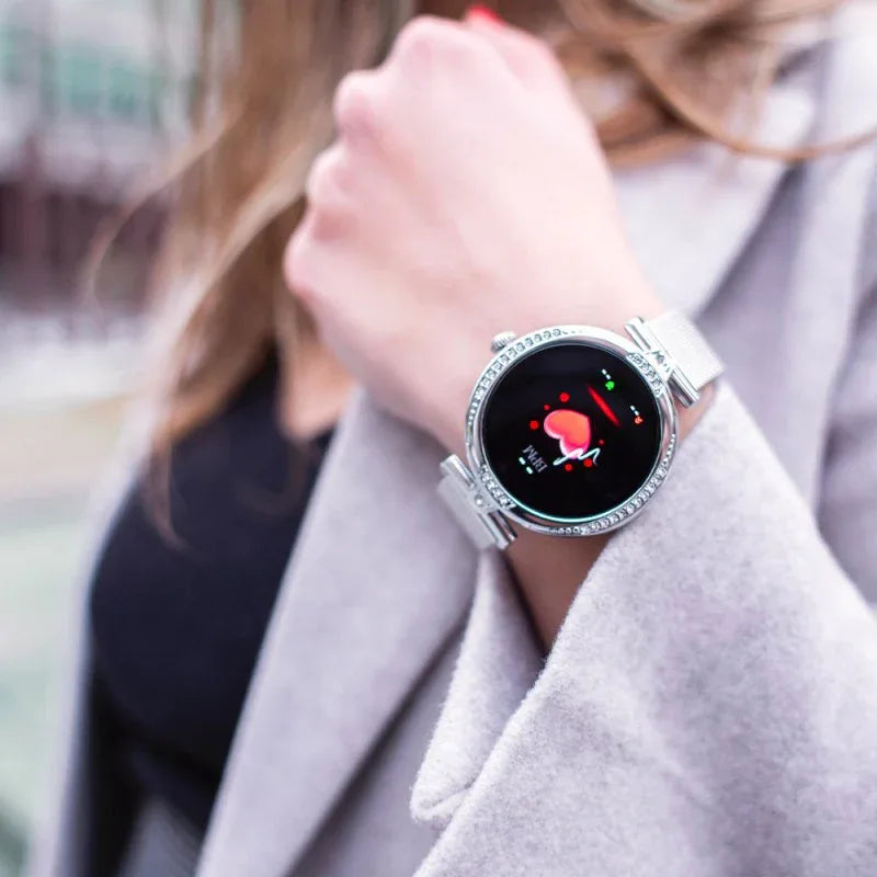 Smartwatch Pantalla Amoled COOL Mónaco + 2 Correas (Llamadas, Salud) Plateado - PixelPlaza