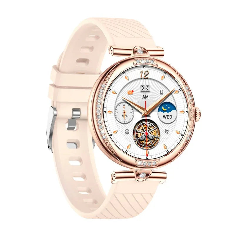 Smartwatch Pantalla Amoled COOL Mónaco + 2 Correas (Llamadas, Salud) Rose Gold - PixelPlaza