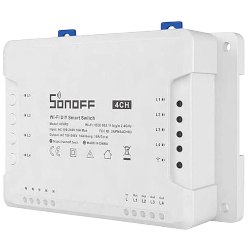 Sonoff 4CH Pro R3 Wifi Smart Switch con Control RF - Relé inteligente