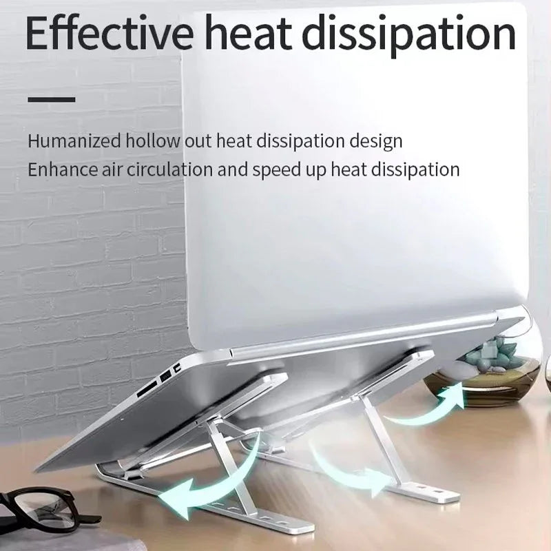 Soporte de Sobremesa Universal Plegable Aluminio COOL Ordenador Portátil - PixelPlaza