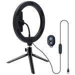 Soporte Sobremesa (50 cm) Aro de Luz LED COOL + Mando Bluetooth - PixelPlaza