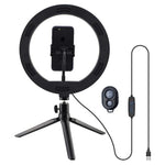 Soporte Sobremesa (50 cm) Aro de Luz LED COOL + Mando Bluetooth - PixelPlaza