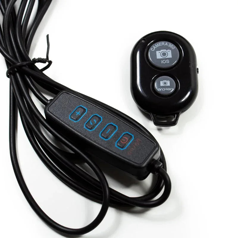 Soporte Sobremesa (50 cm) Aro de Luz LED COOL + Mando Bluetooth - PixelPlaza