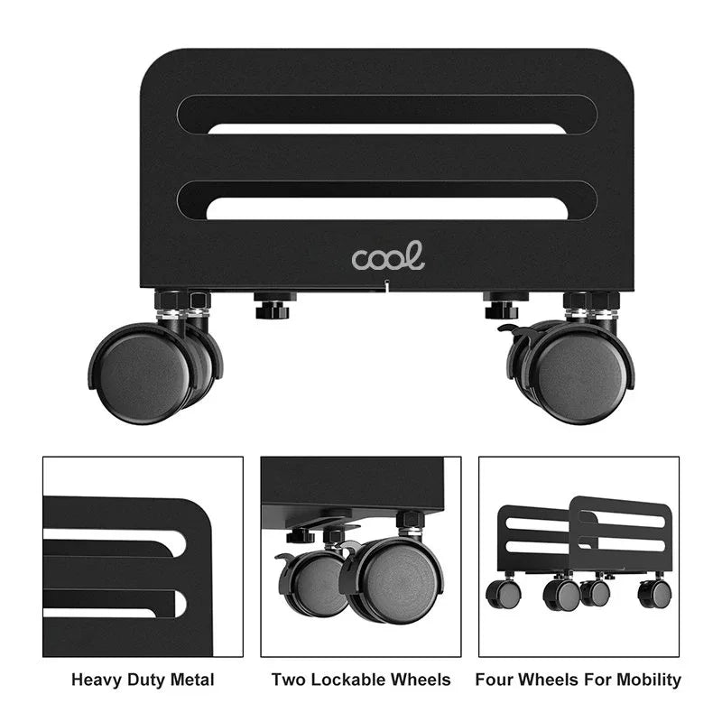 Soporte Universal Metálico CPU Torre Ordenador COOL (12 cm - 21 cm) - PixelPlaza