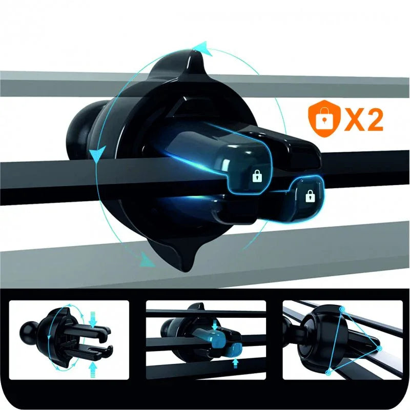 Soporte Universal para Coche Carbono COOL Negro - PixelPlaza