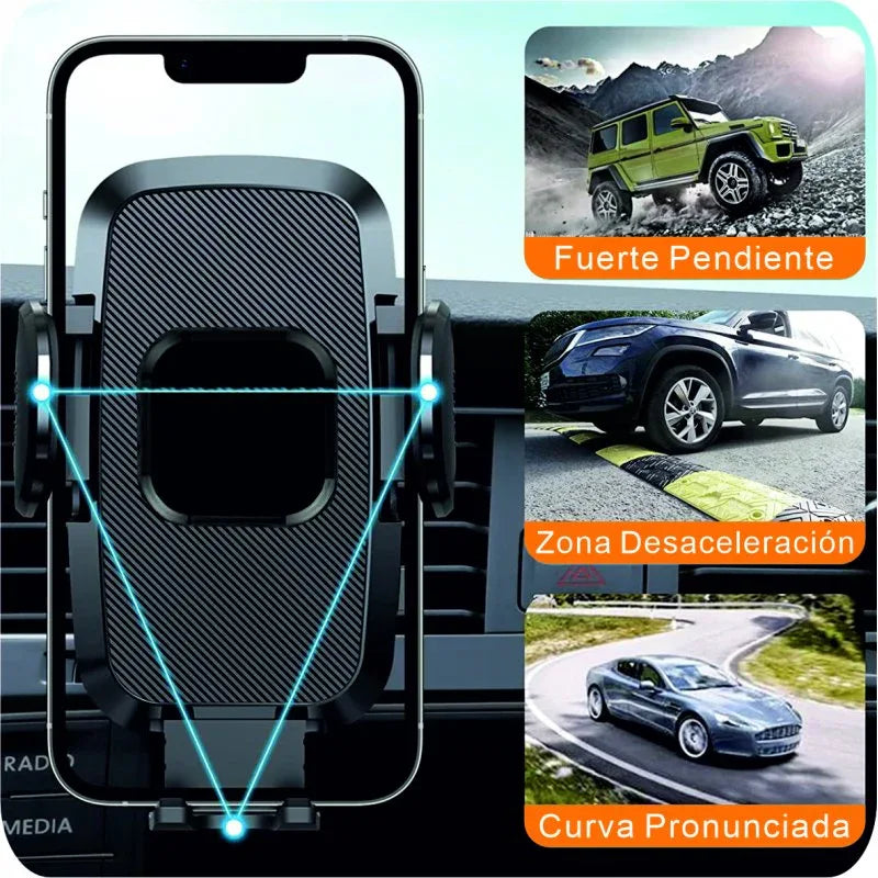 Soporte Universal para Coche Carbono COOL Negro - PixelPlaza