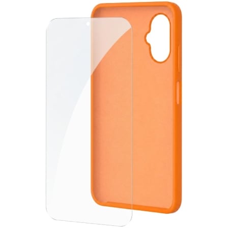 Funda Silicona + Protector de Pantalla de Cristal Templado SPC Wuum One Protection Pack 4354P/ Compatible con SPC Wuum O