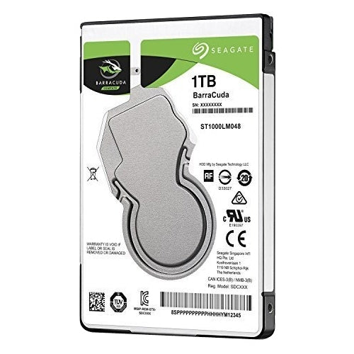 Disco duro interno HDD Seagate barracuda st1000lm048 1TB 2.5 pulgadas SATA 7mm 5400rpm buffer 128MB