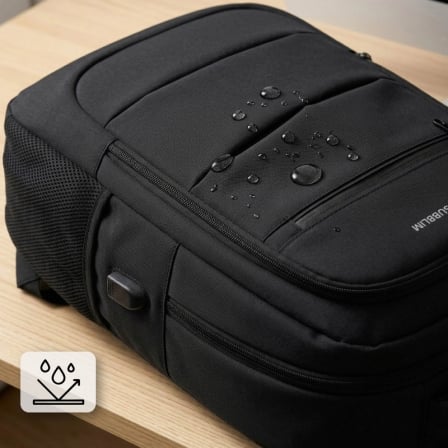 Mochila Subblim City Plus 26L Backpack para Portátiles hasta 16"/ Puerto USB/ Repelente al agua/ Reflectante/ Cinta para