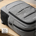 Mochila Subblim City Plus 26L Backpack para Portátiles hasta 16"/ Puerto USB/ Repelente al agua/ Reflectante/ Cinta para