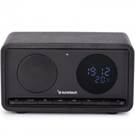 Radio Portátil Sunstech RPBT460/ con Batería/ Negra