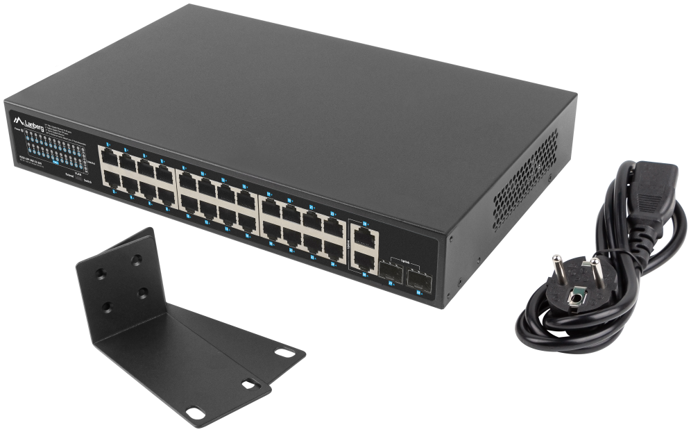 Switch lanberg 24 puertos 1gb poe+
