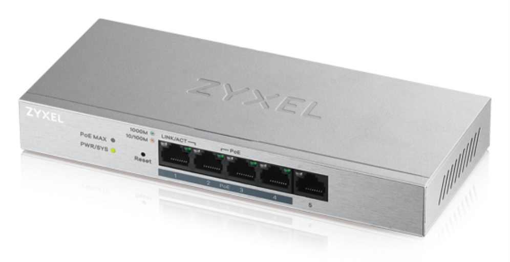 Switch 5 puertos zyxel gs1200 - 5hp v2