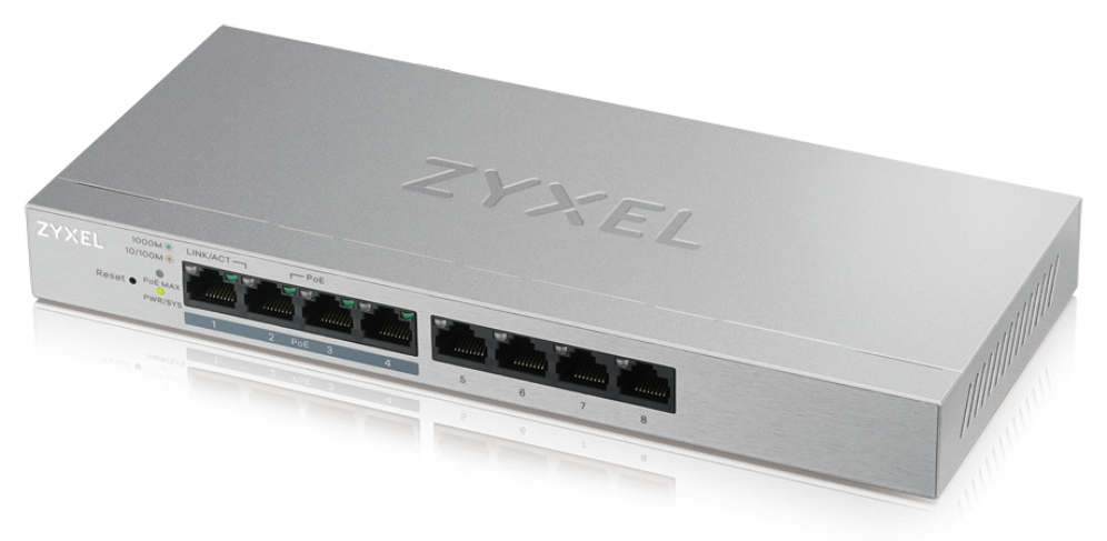 Switch 8 puertos zyxel gs1200 - 8hpv2 - eu0101f
