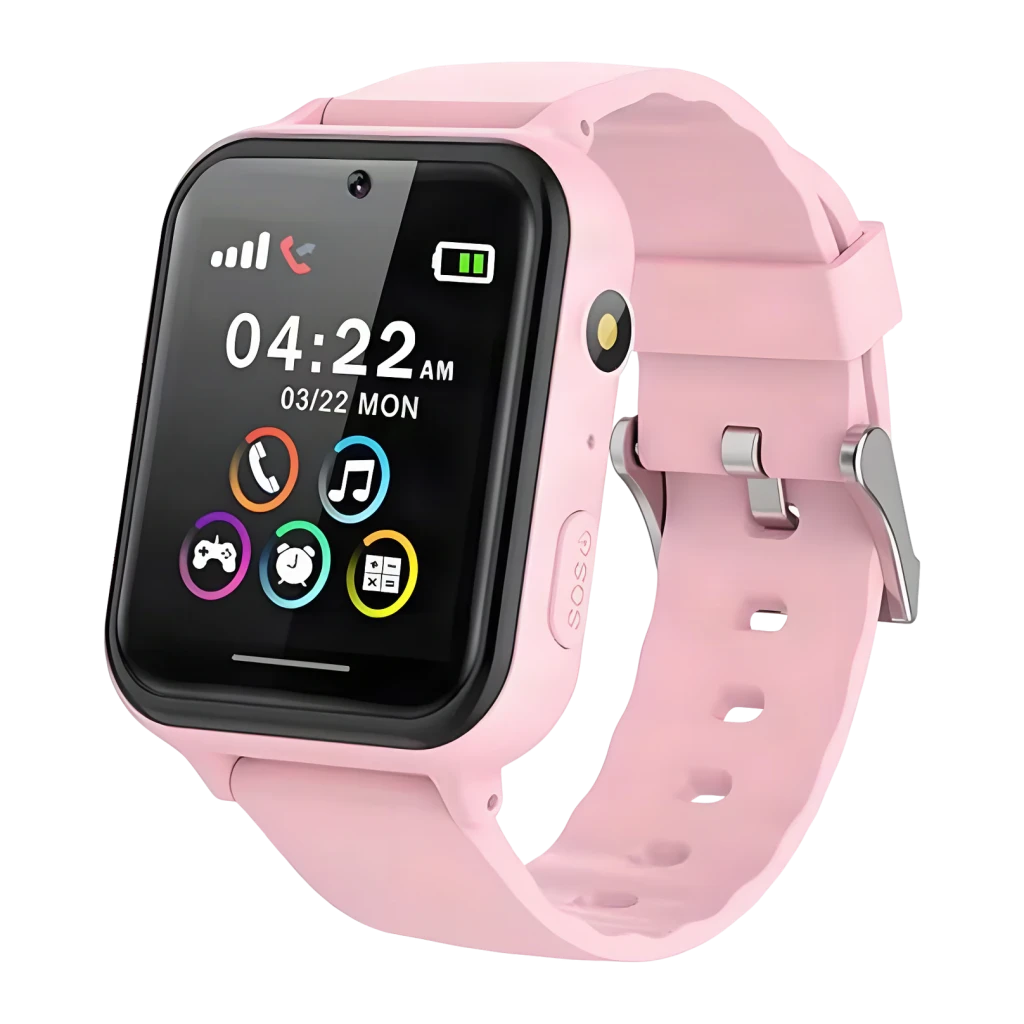 T75 Kids Smart Watch 4G Rosa Botón SOS Videollamada GPS LBS IP67