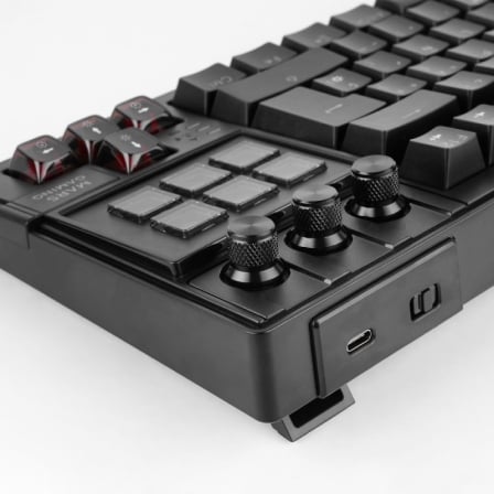 Teclado Gaming Mecánico Mars Gaming MK-MASTER/ Switch Rojo/ Negro/ Incluye SmartDeck