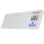 Teclado Gaming Mecánico Mars Gaming MK MASTER Switch Rojo Incluye SmartDeck Blanco detalle #blanco