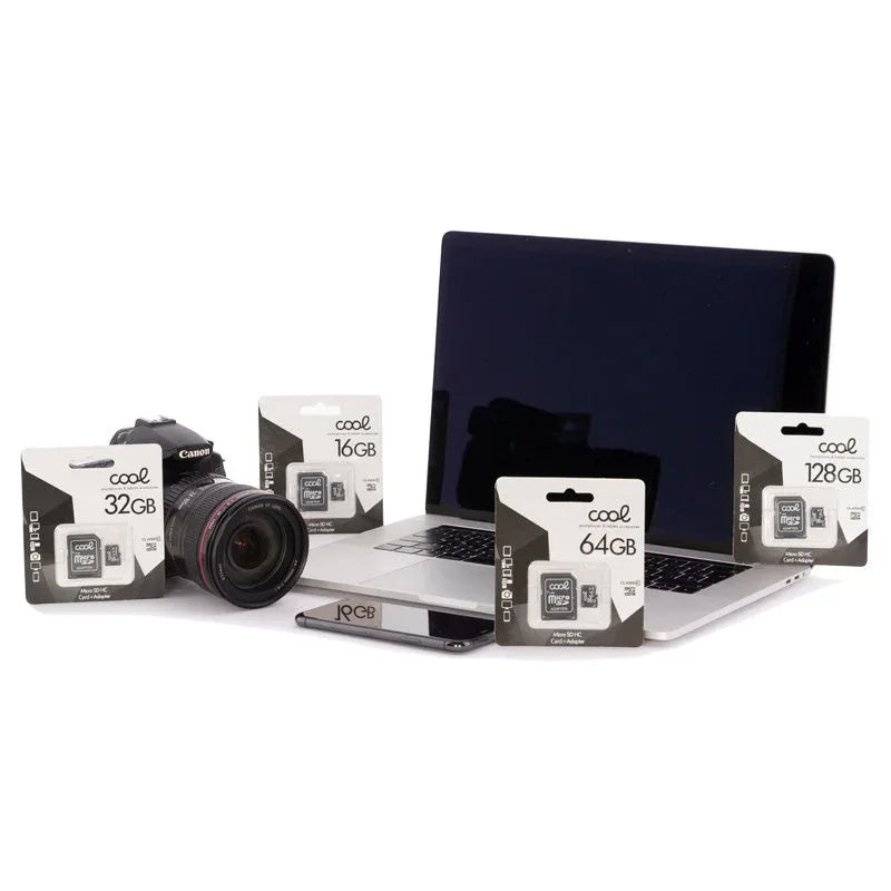 Tarjeta Memoria Micro SD con Adapt. x32 GB COOL (Clase 10) - PixelPlaza