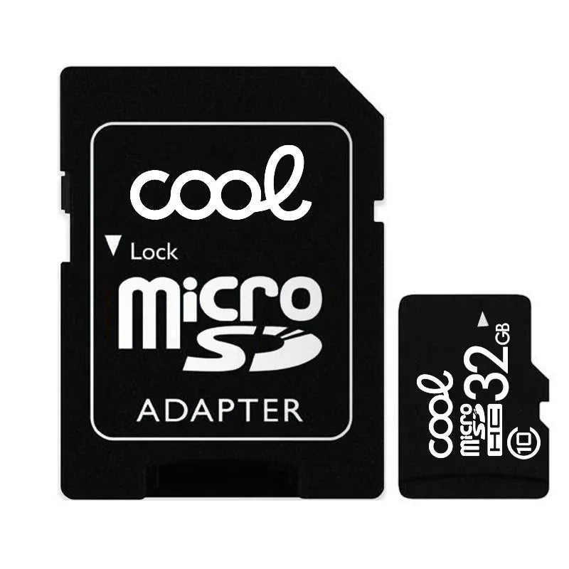 Tarjeta Memoria Micro SD con Adapt. x32 GB COOL (Clase 10) - PixelPlaza