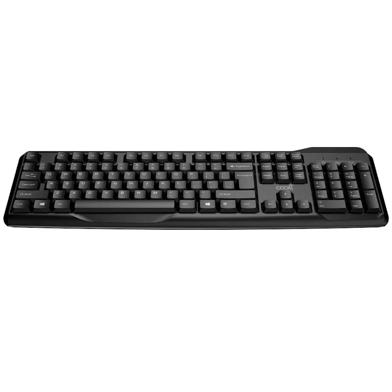 Teclado Office Inalámbrico PC Kit + Ratón COOL Enter Negro (Español) - PixelPlaza