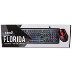 Teclado PC Gaming Cable USB KIT + Ratón COOL Florida (Español) - PixelPlaza