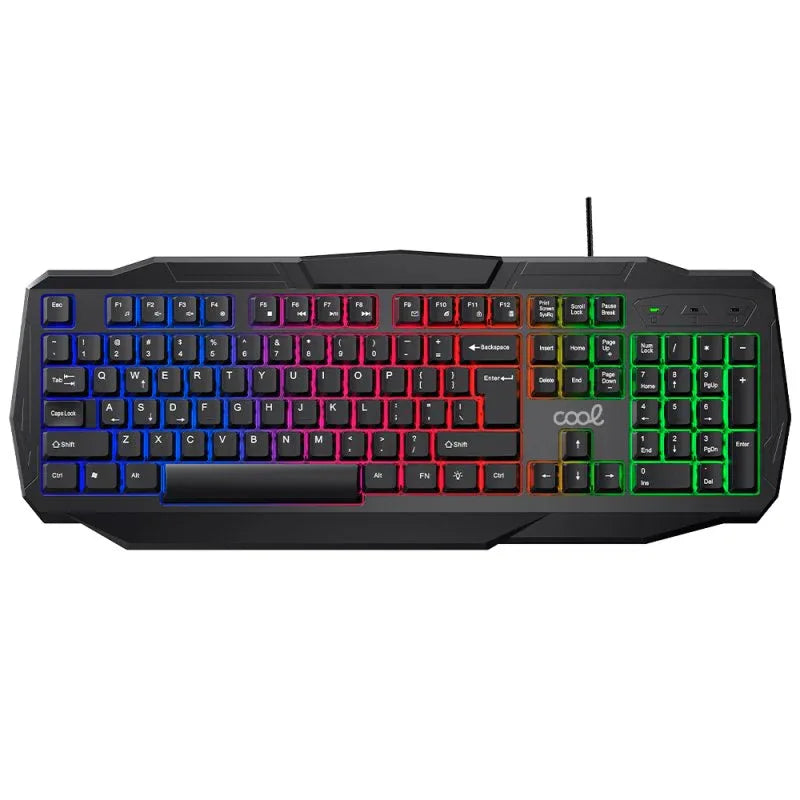 Teclado PC Gaming USB (Combo 4 en 1) + Raton + Auriculares + Alfombrilla COOL Youth (Español) - PixelPlaza