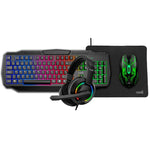 Teclado PC Gaming USB (Combo 4 en 1) + Raton + Auriculares + Alfombrilla COOL Youth (Español) - PixelPlaza