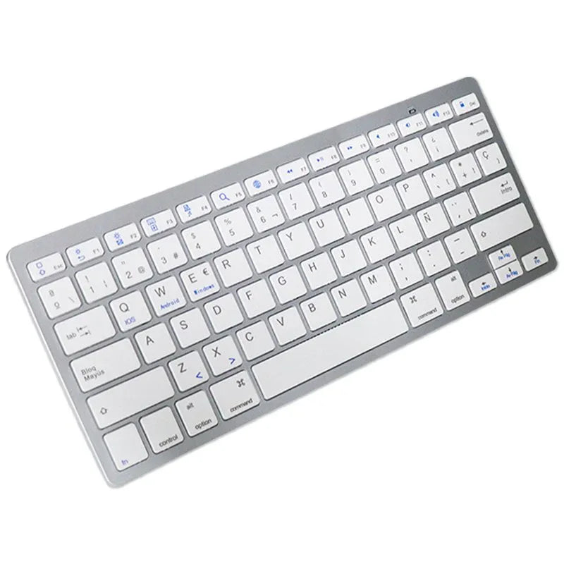 Teclado Slim Bluetooth PC / Tablet COOL Blanco (Español) - PixelPlaza