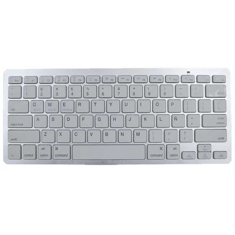 Teclado Slim Bluetooth PC / Tablet COOL Blanco (Español) - PixelPlaza