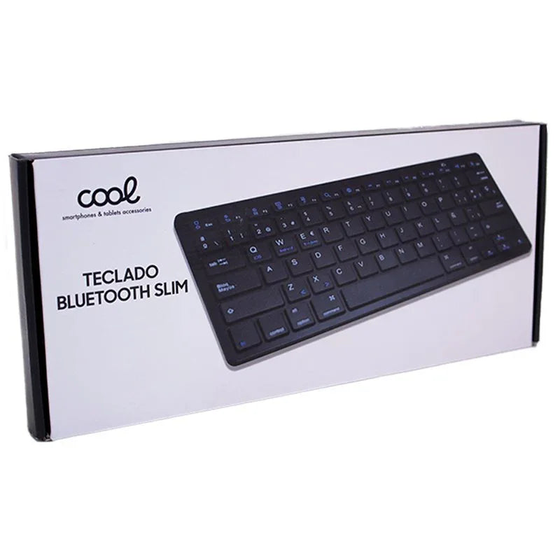 Teclado Slim Bluetooth PC / Tablet COOL Negro (Español) - PixelPlaza