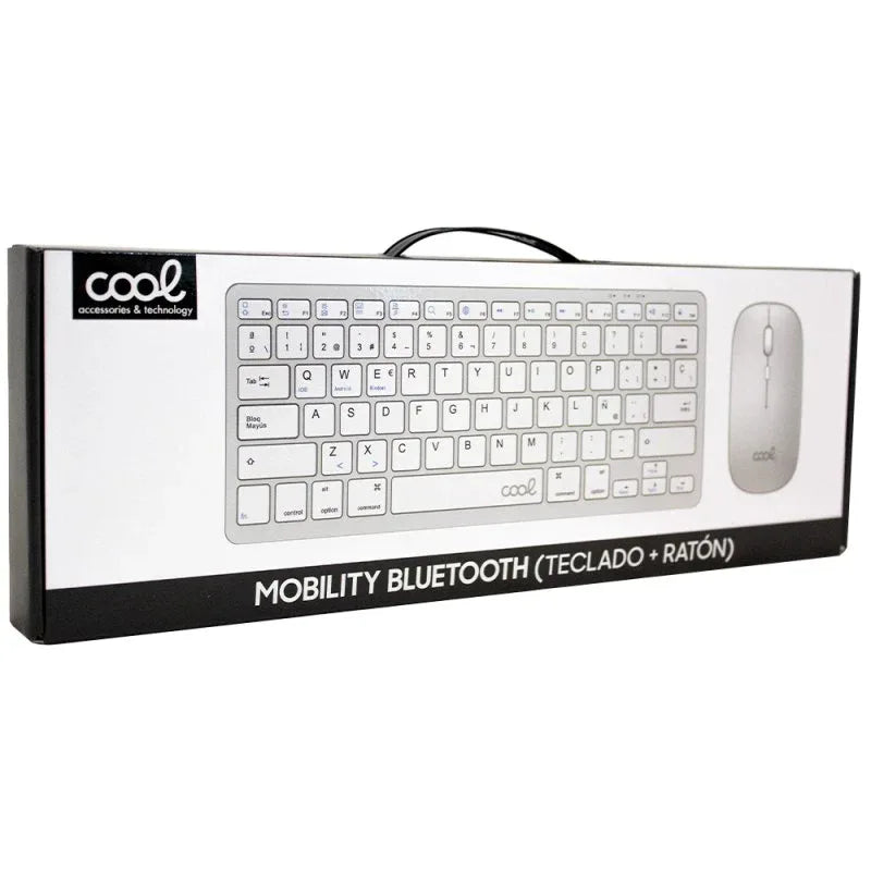 Teclado y Ratón Bluetooth PC / Tablet COOL Mobility Blanco (Español) - PixelPlaza