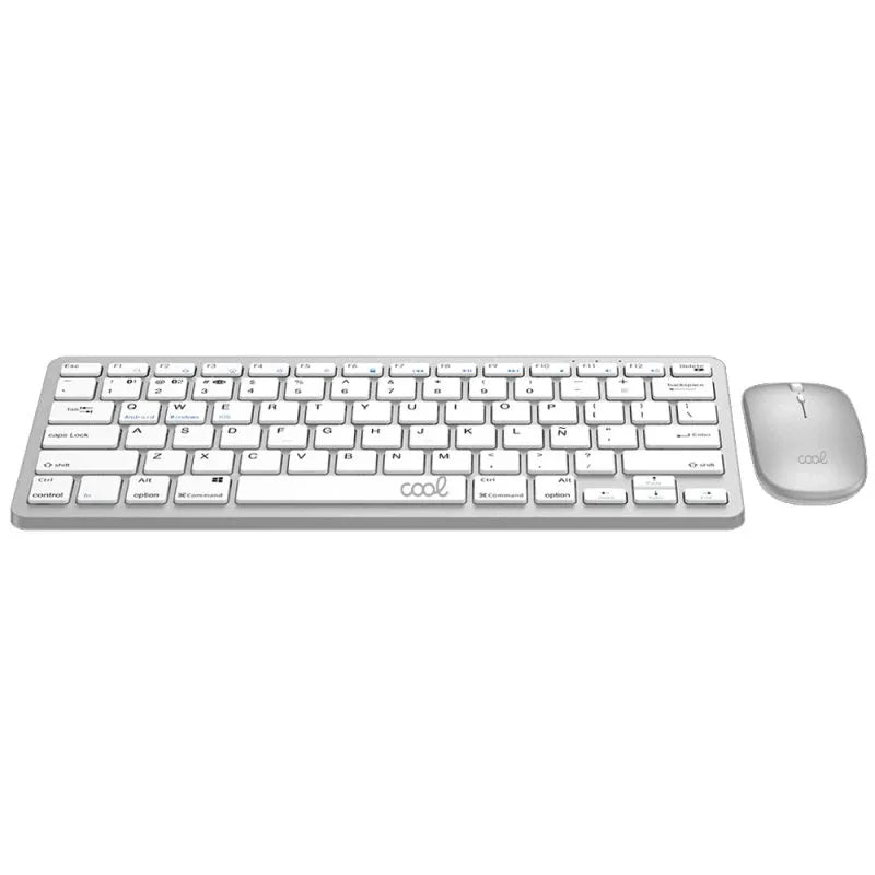 Teclado y Ratón Bluetooth PC / Tablet COOL Mobility Blanco (Español) - PixelPlaza