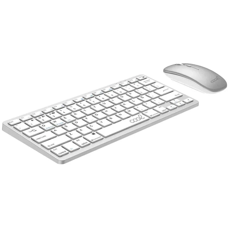 Teclado y Ratón Bluetooth PC / Tablet COOL Mobility Blanco (Español) - PixelPlaza