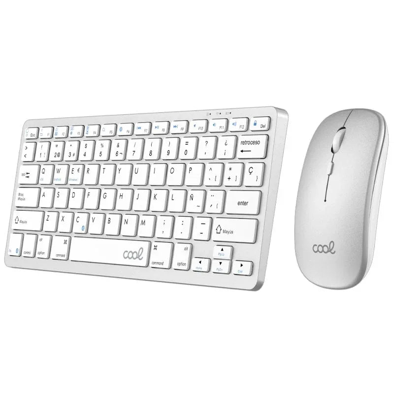 Teclado y Ratón Bluetooth PC / Tablet COOL Mobility Blanco (Español) - PixelPlaza