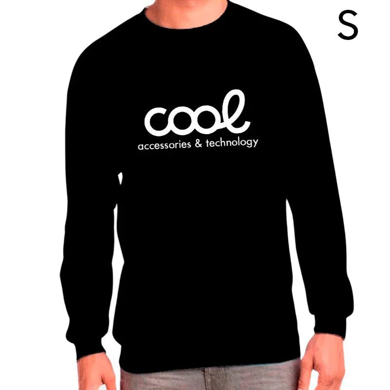 Textil Sudadera Cool Accesorios (S Size) Unisex Negro - PixelPlaza